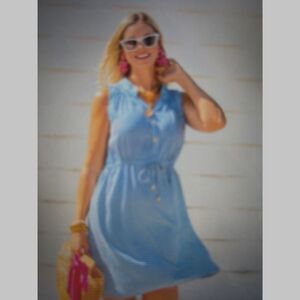 La Mer Luxe Lily Dress Sz M (ONLY AVAILABLE IN SANTIAGO AG. BLUE WHITE) ***